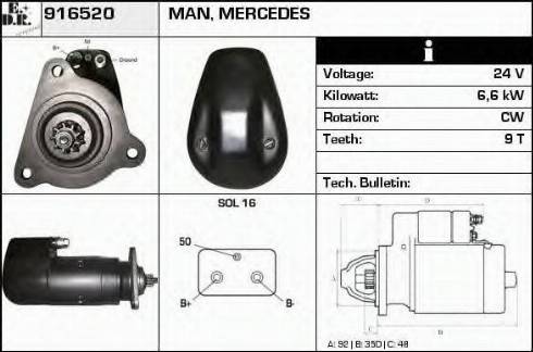 EDR 916520 - Démarreur cwaw.fr