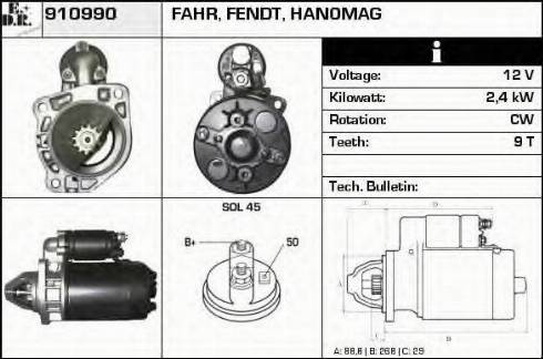 EDR 910990 - Démarreur cwaw.fr