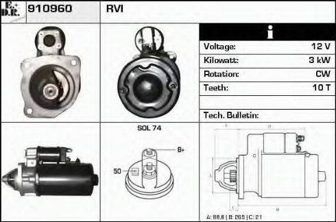 EDR 910960 - Démarreur cwaw.fr