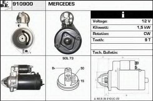 EDR 910900 - Démarreur cwaw.fr