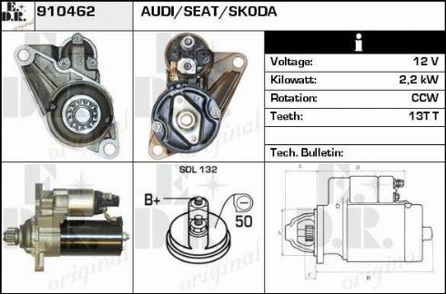 EDR 910462 - Démarreur cwaw.fr