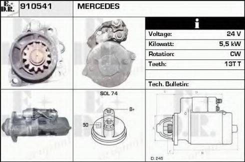 EDR 910541 - Démarreur cwaw.fr