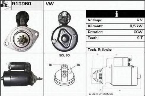 EDR 910060 - Démarreur cwaw.fr