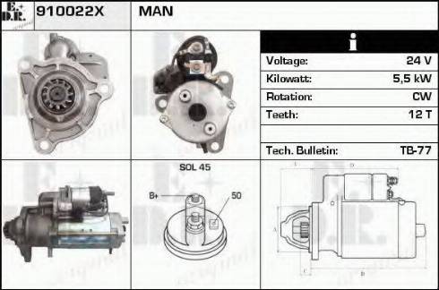 EDR 910022X - Démarreur cwaw.fr