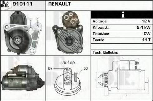 EDR 910111 - Démarreur cwaw.fr