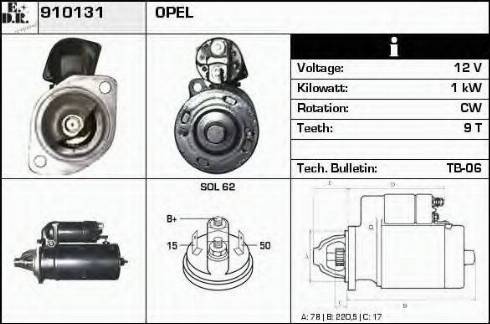 EDR 910131 - Démarreur cwaw.fr