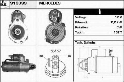 EDR 910399 - Démarreur cwaw.fr