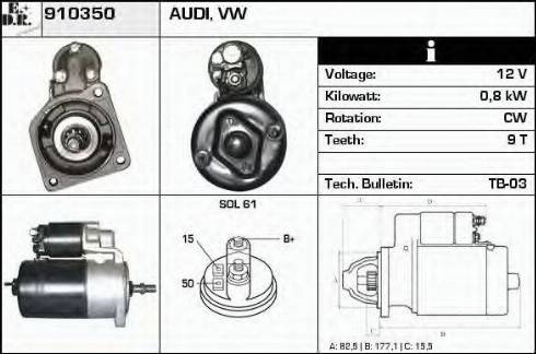 EDR 910350 - Démarreur cwaw.fr