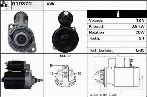 EDR 910370 - Démarreur cwaw.fr