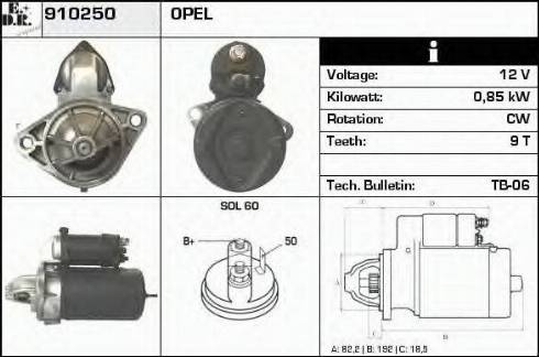 EDR 910250 - Démarreur cwaw.fr