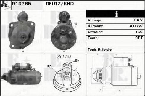 EDR 910265 - Démarreur cwaw.fr