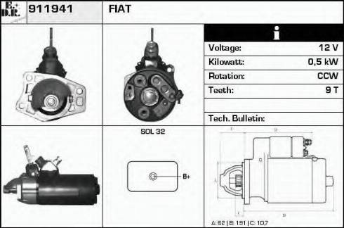 EDR 911941 - Démarreur cwaw.fr