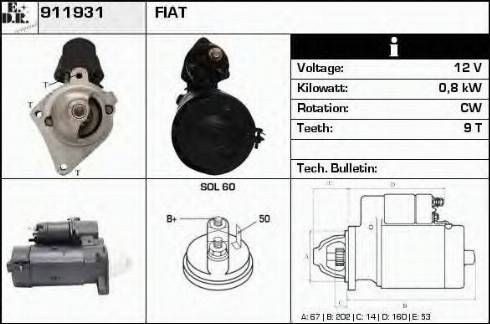 EDR 911931 - Démarreur cwaw.fr