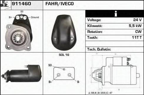 EDR 911460 - Démarreur cwaw.fr