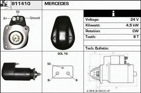 EDR 911410 - Démarreur cwaw.fr