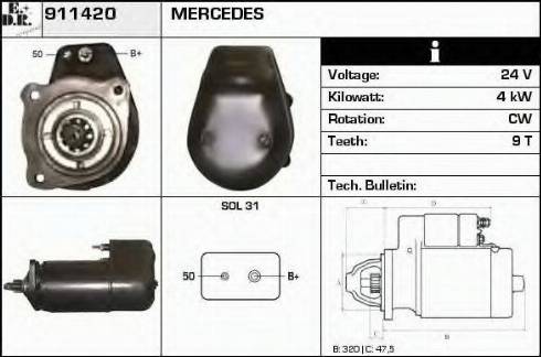 EDR 911420 - Démarreur cwaw.fr