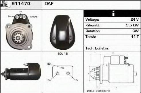 EDR 911470 - Démarreur cwaw.fr