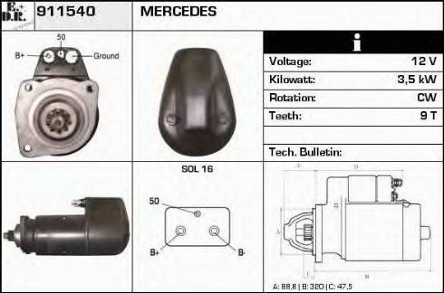 EDR 911540 - Démarreur cwaw.fr