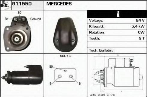 EDR 911550 - Démarreur cwaw.fr