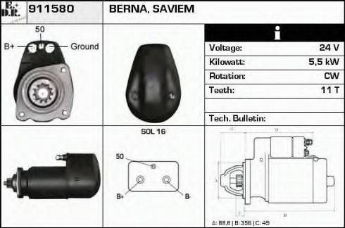 EDR 911580 - Démarreur cwaw.fr