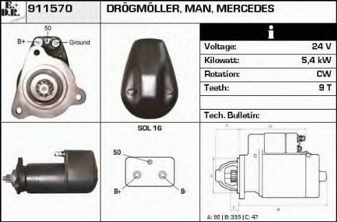 EDR 911570 - Démarreur cwaw.fr