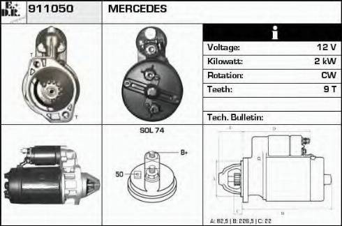 EDR 911050 - Démarreur cwaw.fr