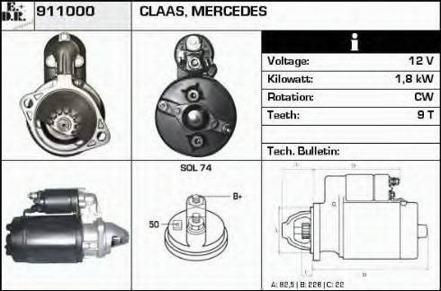 EDR 911000 - Démarreur cwaw.fr