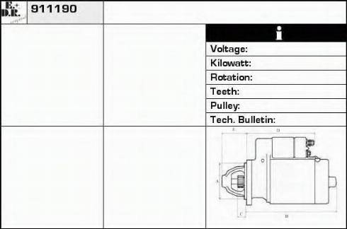 EDR 911190 - Démarreur cwaw.fr