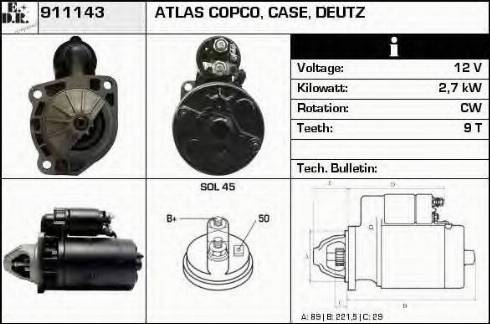 EDR 911143 - Démarreur cwaw.fr