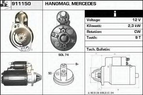 EDR 911150 - Démarreur cwaw.fr