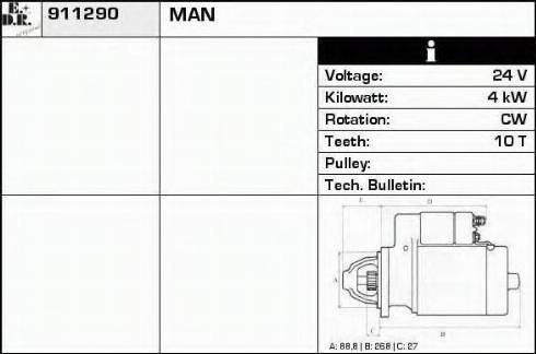 EDR 911290 - Démarreur cwaw.fr