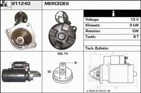 EDR 911240 - Démarreur cwaw.fr