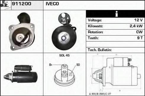 EDR 911200 - Démarreur cwaw.fr