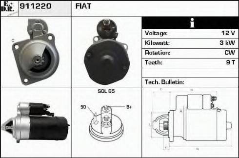 EDR 911220 - Démarreur cwaw.fr