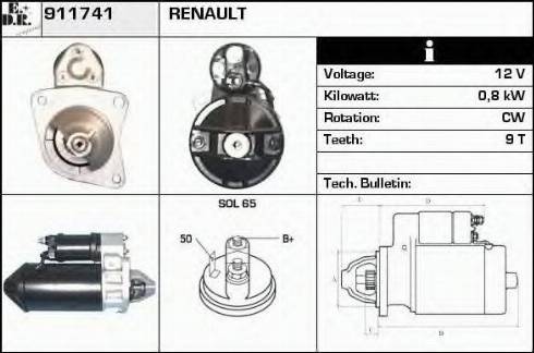 EDR 911741 - Démarreur cwaw.fr