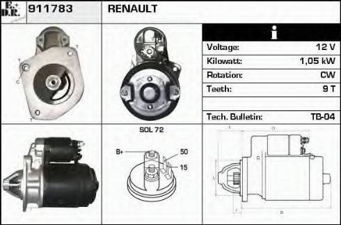 EDR 911783 - Démarreur cwaw.fr