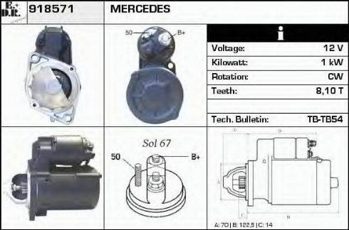 EDR 918571 - Démarreur cwaw.fr