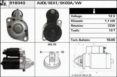 EDR 918040 - Démarreur cwaw.fr