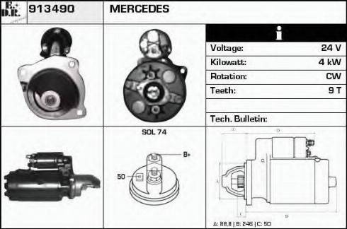 EDR 913490 - Démarreur cwaw.fr