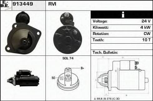 EDR 913449 - Démarreur cwaw.fr