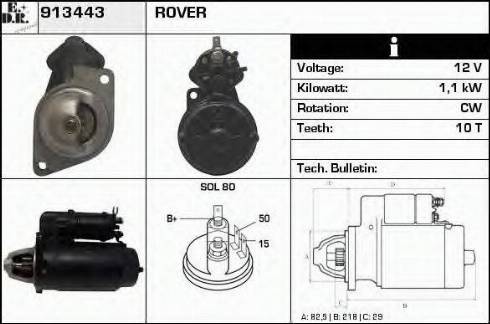 EDR 913443 - Démarreur cwaw.fr