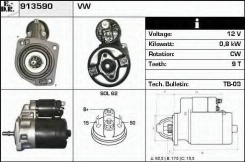 EDR 913590 - Démarreur cwaw.fr