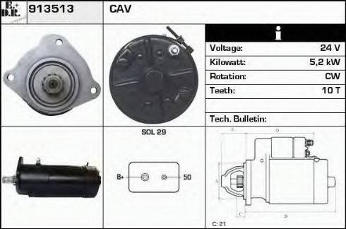 EDR 913513 - Démarreur cwaw.fr