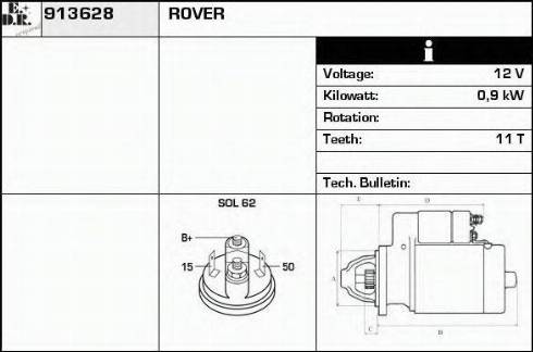 EDR 913628 - Démarreur cwaw.fr