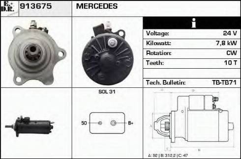 EDR 913675 - Démarreur cwaw.fr