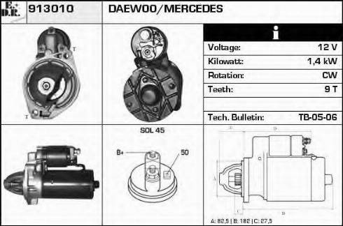 EDR 913010 - Démarreur cwaw.fr