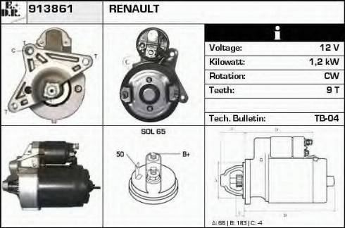 EDR 913861 - Démarreur cwaw.fr