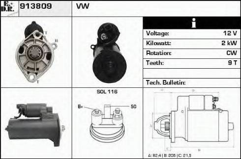 EDR 913809 - Démarreur cwaw.fr