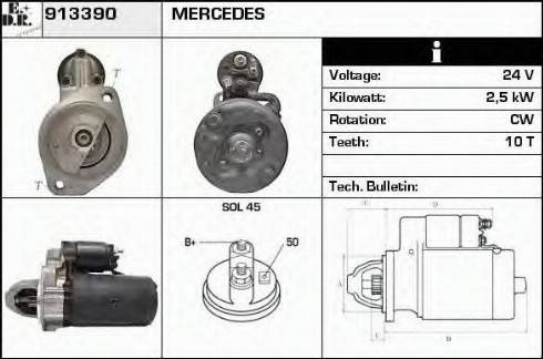 EDR 913390 - Démarreur cwaw.fr