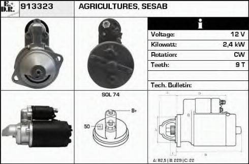 EDR 913323 - Démarreur cwaw.fr